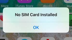 phone saying no sim available